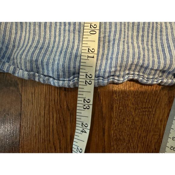 Rails Linen Blend Striped Alena Blouse - Blue/White XXL Costal Summer Vibes - Picture 8 of 8